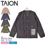 ショッピングタイ タイオン ダウンジャケット メンズ レディース ワーク クルーネック ダウンジャケット TAION TAION-104BWK ブラック 黒 ベージュ 爆買