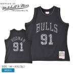  Mitchell &nes форма мужской NBA LEATHER SNAKESKIN SWINGMAN JERSEY BULLS 1995 DENNIS RODMAN MITCHELL&NESS чёрный 