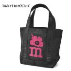 ショッピングマリメッコ マリメッコ トートバッグ CARRIER MINI UNIKKO トートバッグ MARIMEKKO 92481 ブラック 黒 ピンク 鞄 カバン ランチトート 北欧