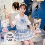 2 позиций комплект Kids выставить school форма короткий рукав JK юбка + верхняя одежда церемония окончания костюм девочка формальный ребенок Junior .. тип входить . тип школьная форма лето 
