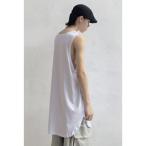  мужской майка одноцветный длинный майка Layered накладывающийся надеты внутренний разрез ввод длинный длина термический cut off свободно футболка tops лето 