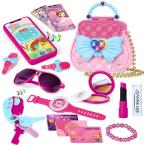 スーパーセール 子供 メイクセット お化粧おもちゃ メイクおもちゃ 携帯おもちゃ 鍵 おしゃれ バッグ付き 子供 メイクアップ ドレッサ