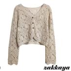 カーディガン レディース サマージャケット 薄手 ボレロ レース 彫り メッシュ 透けし サマーカーディガン 夏 春 秋 カーディ