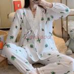 マタニティ パジャマ 授乳口付 ホームウェア 授乳服 妊婦服 上下セット 妊婦 産前産後ウェア 出産祝い 部屋着 寝巻き