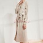 パジャマ ルームウェア レディース 秋冬 パジャマ 韓国風 ナイトガウン　部屋着 寝巻き女性 可愛い ランジェリー　防寒 前開き