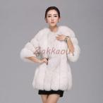 秋冬 レディース ファーコート 毛皮コート ミドル丈 レディースコート フェイクファー アウター ジャケット　暖かい OL　通勤　レディースアウター