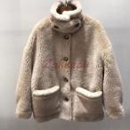 秋冬 レディース ファーコート 毛皮コート おしゃれ レディースコート 本物のファー アウター ジャケット　暖かい OL　通勤　レディースアウター