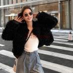 秋冬 レディース ファーコート 毛皮コート レディースコート フェイクファー アウター ジャケット　暖かい OL　通勤　レディースアウター