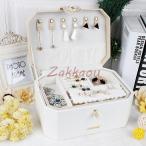 ジュエリーボックス アクセサリーケース アクセサリー収納 コンパクト ピアス ネックレス 指輪 保管 携帯 小物入れ 可愛い 旅行 大容量 宝石箱