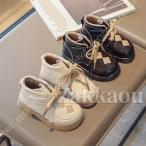 スノーブーツ キッズ ジュニア 滑り止め マジックテープ ラウンドトゥ ハイカット チェック柄 裏起毛 保暖 可愛い 雪靴 綿靴 男の子 女の子 人気 ブーツ