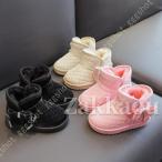 子供 スノーブーツ キッズ 女の子 子供靴 男の子 キッズシューズ 裏起毛 防寒対策 スリッポん リボン ラインストーン 子供靴 シューズ 子供ブーツ ジュニア