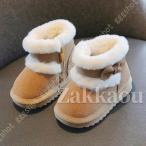 子供 スノーブーツ キッズムートンブーツ リボン付き スエード サイドジッパー ラウンドトゥ あったか 男の子 女の子 雪遊び 防寒靴 雪靴 防滑 通学