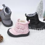 ガールズ ボーイズ スノーブーツ キッズ ブーツ 冬防寒 中綿入り雪用 ラウンドトゥ 無地 マジックテープ 雪遊び 暖かい アウトドア ブーツ 防風 防水 通学