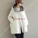 ダウンジャケット レディース 厚手 ダウンコート ベンチコートダウンジャケットフード付き 無地 ロング丈 ジップアップ 大きいサイズ ロング丈アウター