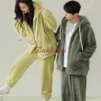 ショッピングペア カップル ペアパジャマ 冬 もこもこ寝巻き カップル ペアルック ルームウェア 部屋着 メンズ 上下セット 大きいサイズ パジャマ レディース ふわもこ 厚手 暖かい 防寒