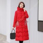 ロングダウンコート レディース ロング丈 ベンチコートダウンジャケットフード付き aライン 着痩せ 撥水 大きいサイズあり 黒 ブラック 無地 厚手 防寒