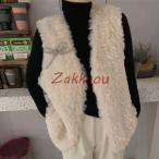 秋冬 レディース ファーコート 毛皮コート レディースコート フェイクファー アウター ファーベスト　暖かい OL　通勤　レディースアウター