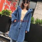 秋冬 レディース ファーコート 毛皮コート おしゃれ レディースコート 本物のファー アウター ジャケット　暖かい OL　通勤　レディースアウター