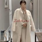 秋冬 レディース ファーコート 毛皮コート レディースコート フェイクファー アウター ジャケット　暖かい OL　通勤　レディースアウター