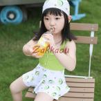 3点セット セパレート 子供水着 キッズ 女の子 スイミングウェア キャップ付き こども ジュニア女児 温泉 海水浴 水遊び ガールズ スクール水着 授業 水泳