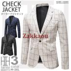 テーラードジャケット メンズ チェ�