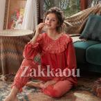 もこもこ パジャマ ルームウェア レディース 上下セット サンゴネル ふわふわ 柔らかい 部屋着 春秋冬用 リラックスウェア おうち時間 カジュアル ゆったり