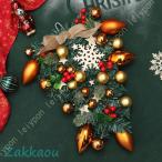 クリスマス リース ゴージャス クリスマス 飾り インテリア 玄関 ドア 飾り イベント パーティー 装飾 壁飾り年末 冬 部屋 玄関 飾り 装飾品 華やか