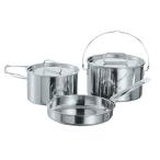  кемпинг кастрюля комплект Laguna нержавеющая сталь кухонная утварь M комплект (M)