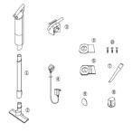 ツインバード工業　TC-E264、TC-E263,TC-E262,TC-E261　コードレススティック型クリーナーアフターパーツ　TC-KP04 紙パック(12枚入)　図５