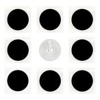 15 枚 ブラック NFC タグシール NTAG 215 NFC ステッカー/ 25 mm（1インチ）円形/ 504バイトメモリ/すべてのNFC電話機