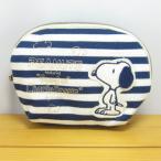 ピーナッツ スヌーピー ボーダーシリーズ スヌーピー ボーダー ラウンドポーチ PEANUTS SNOOPY グッズ ポーチ 小物入れ かわいい コスメポーチ