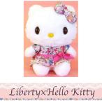 キティちゃん ぬいぐるみ リバティ×ハローキティ リボンワンピ ピンク ぬいぐるみM  Liberty×Hello Kitty ハローキティ グッズ キティちゃん雑貨