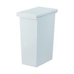 アスベル ゴミ箱 フタ付 プッシュ式 30L 日本製 「エバンMP」 密閉 幅25.2×奥行41.0×高さ52.4cm ホワイト