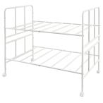  futon место хранения подставка с роликами 2 уровень глубина 72.5cm futon подставка futon место хранения Wagon место хранения полки Cart futon вдавлено inserting постельные принадлежности место хранения белый M5-MGKFD00138WH
