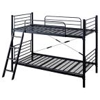 2 уровень bed раздел ребенок взрослый труба bed одиночная кровать рама одиночный товар выдерживаемая нагрузка 300kg 2 -ступенчатый высота регулировка ребенок часть магазин черный M5-MGKIT00364BK