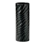  керамика ваза Monotone цветок основа размер туловище волна узор M черный 7×H20cm 003-B/BK[KEIke-*i-* I 4530254056684]