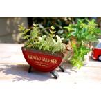 プランターポット 送料無料 植木鉢 ミニセミサークルプランター カップ ガーデニング雑貨 置物 レトロ 庭飾り ガーデン オブジェ azi-azi 安い 特価 可愛い