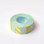 ショッピング水玉 Sublo × 水縞 ラベラーロールシール  イエロー×水色