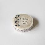 大枝活版室マスキングテープ　BLOOM LINE（ブルーブラック）