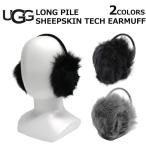並行輸入品 UGG アグ LONG PILE SHEEPSKIN TECH EARMUFF ロング パイル シープスキン テック イヤーマフ イヤーマフ 耳当て レディース ブラック グレー 18710