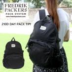 FREDRIK PACKERS フレドリックパッカーズ 210D DAY PACK TIPI デイパック バックパック リュックサック メンズ レディース A4 16L ブラック 黒 送料無料