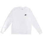 ショッピングナイキ NIKE ナイキ Men's long T-shirt メンズ ロング Tシャツ カットソー スリーブ 長袖 メンズ ロゴ プリント ホワイト AR5194 ルームウェア 部屋着 プレゼント