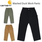 Carhartt カーハートB11 Washed Duck Work Dungaree ウォッシュドダックワークペインターパンツ ロングパンツ 長ズボン ブラック  ロゴ B11 送料無料 父の日