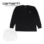 Carhartt WIP カーハート L/S AMERICAN SCRIPT T-SHIRT アメリカン スクリプト Tシャツ ロンT 長袖 メンズ レディース  黒 白 I029955 父の日