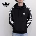 adidas Originals アディダス オリジナルス 3-STRIPES HOODIE 3ストライプ フーディー パーカー フード 長袖 フリース 裏起毛 メンズ ブラック 黒 IM2088