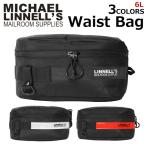 ショッピングtokia MICHAEL LINNELL マイケルリンネル Waist Bag ウエストバッグ ヒップバッグ ボディバッグ 斜めがけ メンズ レディース ブラック ML-029 送料無料