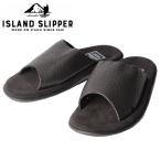 ISLAND SLIPPER アイランドスリッパ サンダル スリッパ シューズ メンズ ブラック レザー スエード PTソール PBS705BH 送料無料