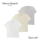 17日からBIG BONUS開催!MAISON MARGIELA メゾンマルジェラ S50GC0687 S23973 半袖 Tシャツ レディース トップス パックT シャツ 3枚セット