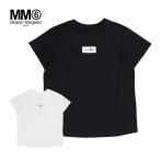 MM6 エムエムシックス メゾンマルジェラ S52GC0327 S24312 半袖Tシャツ レディース トップス T シャツ クルーネック カレンダーロゴ ホワイト 白 ブラック 黒