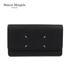 Maison Margiela メゾン マルジェラ 長財布 4ステッチ チェーン ショルダー チェーンメンズ レディース ブラック レザー SA3UI0008 P4455 T8013